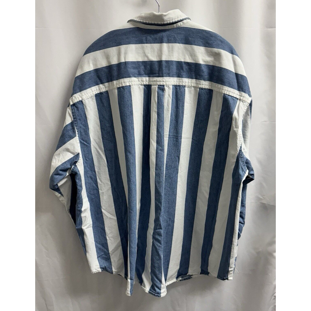 Levi's SilverTab Button Down Oversized Striped Sh… - image 3